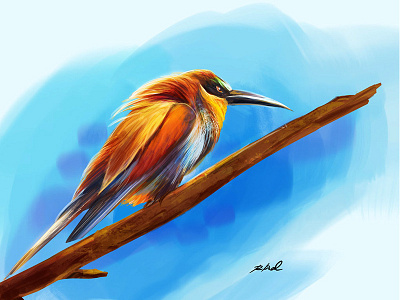 Lil Birdie artwork bird birds characterdesign digitalart gameart illustration nature painting