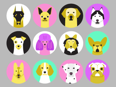 Dogs dogs icons