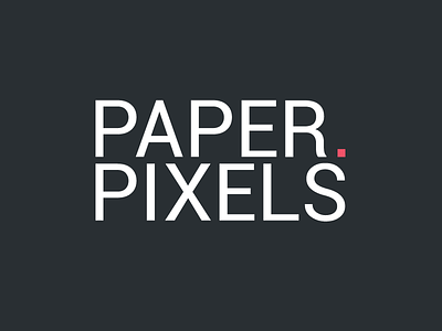 Paper Pixels design graphics logo design