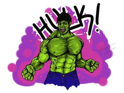 Quick Hulk Sketch