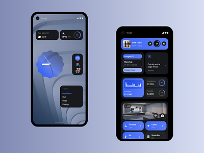 Material You widgets android concept design google widgets