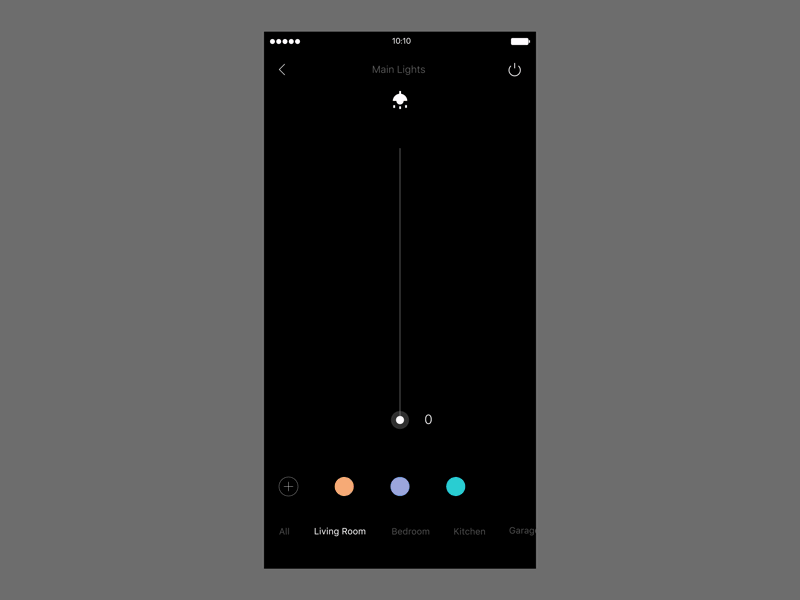 Light Control for Smart Home App