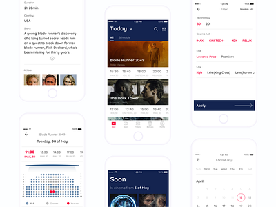 Movie Planet iOS App ai calendar design filters ios movies sits u ui