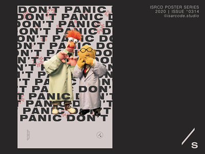 DON'T PANIC! / ISRCD Poster Series 2020 °0314 covid19 design digital digital design graphic design inspiration plakat poster poster a day poster design typography
