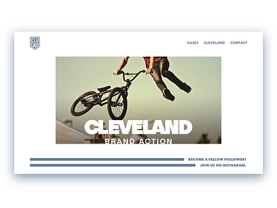 Cleveland Brand Action Microsite 2018 design digital design microsite ui web webdesign