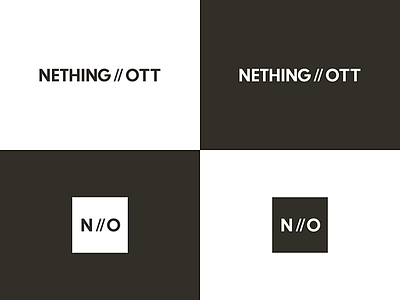 Brand Identity for NETHING//OTT Architects black and white black white blackandwhite brand design branding branding design brandmark clean design digital design icon icon design identity logo logodesign logos logotype minimal typography vector