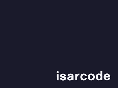 The new isarcode brand identity.