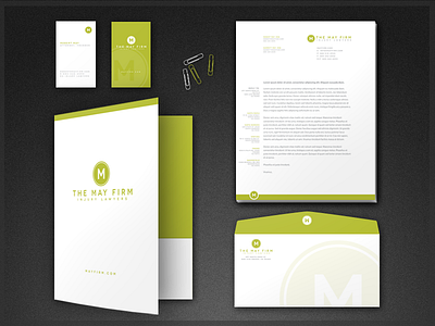 May Firm Stationery and Logo Design