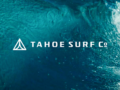 Tahoe Surf Company brand branding design icon lake tahoe logo logo design logotype nevada surf surfing tahoe visual identity wakeboard wakeboarding