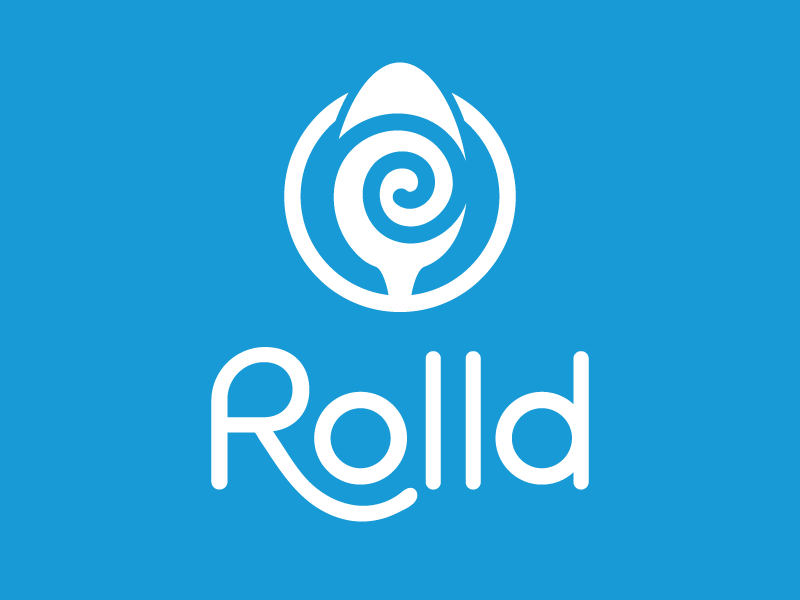 Rolld Ice Cream logotype logo identity branding