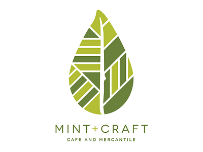 Mint and Craft 805 branding cafe central coast knife leaf logo mint restaurant san luis obispo slo visual identity