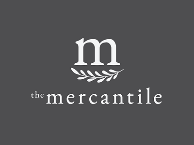 The Mercantile branding central coast design leaf logo m mercantile san luis obispo slo smile sprig visual identity