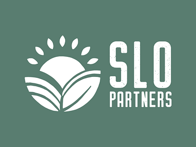 SLO Partners ag branding central coast design education government logo read san luis obispo slo sun visual identity