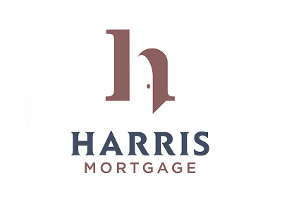 Harris Mortgage brand and identity branding central coast design door logo logotype slo ventura visual identity