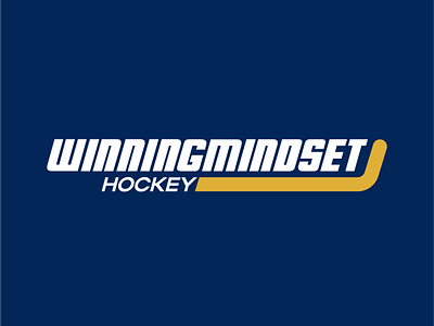 Wining Mindset Logo Design brand branding design hockey logo