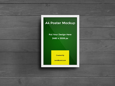 Free A4 Poster Mockup a4 a4 mockups a4 paper creative download free free design free mockups free psd lendbrand psd mockups