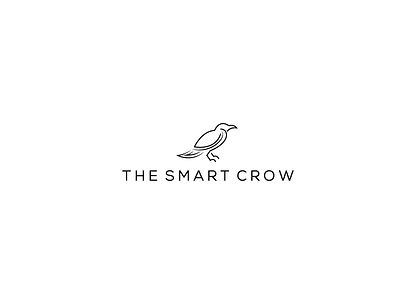 The Smart Crow Logo | Client Work branding crow logo logo designs minimalist simple