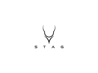 Stag Logo Design | For Sale animal logo black brandcrowd deer horn line logo minimal minimal logo sale