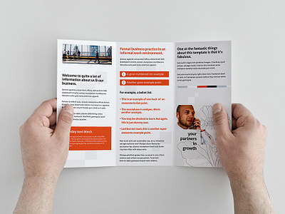 Free Corporate Trifold Brochure Template by LendBrand on Dribbble