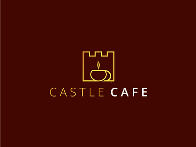 Castle Cafe Logo Design | For Sale brandcrowd branding cafe logo coffee coffee logo hot logo minimal logo restaurant sale