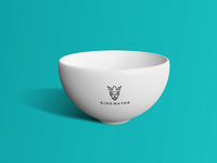 bowl logo mockup kingmayor - Free Bowl Logo Mockup | PSD File