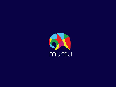 Mumu Logo Design animal logo branding colorful logo elephant lendbrand logo designs logos