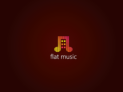 Flat Music Logo Design | For Sale brandcrowd colorful logos entertainment flat logos logo design logos media music logo sale