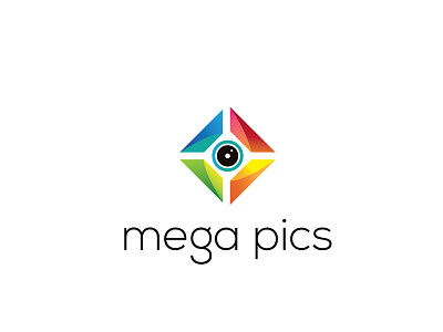 Megapics Photography Logo abstract camera camera logos colorful lens logo logo template photography photography logo vector logos