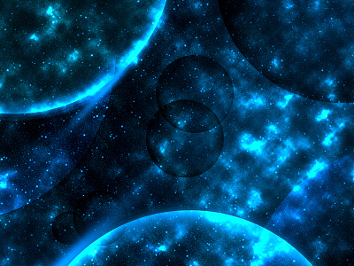 Blue Galaxy Abstract Background