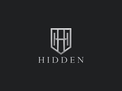 Hidden Logo Design abstract freepik letters logo design shield logo silver steel white