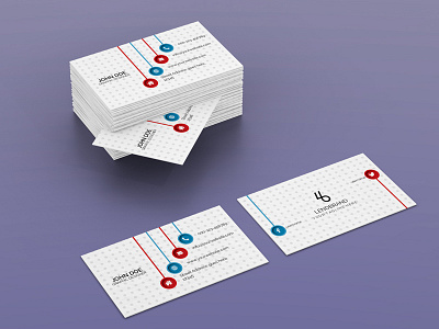 Free Horizontal Bulk Business Card Psd Mockup