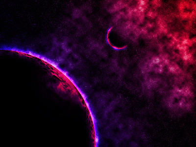 Free Nebula And Planet Background