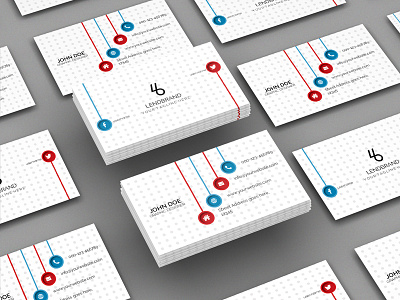 Free Floating Business Card PSD Mockup Vol 2