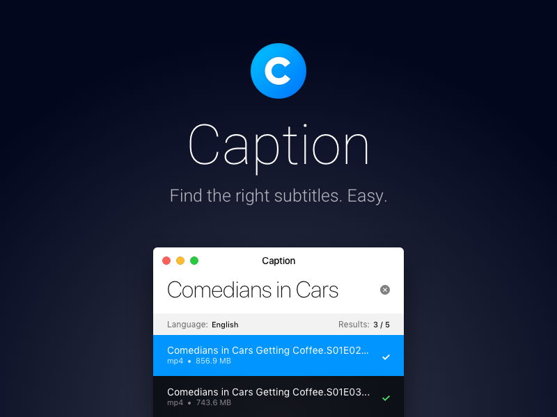 Caption by Giel on Dribbble