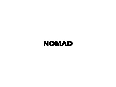 NOMAD branding design logo typography