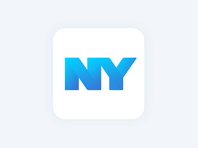 NYC App Icon app blue gradient icon ios nyc ui
