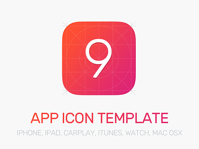 App Icon Template 2.0 app carplay freebie icon ipad iphone osx psd template watch