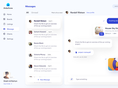 Real Estate - Message by Shekh Al Raihan for Ofspace UX/UI on Dribbble