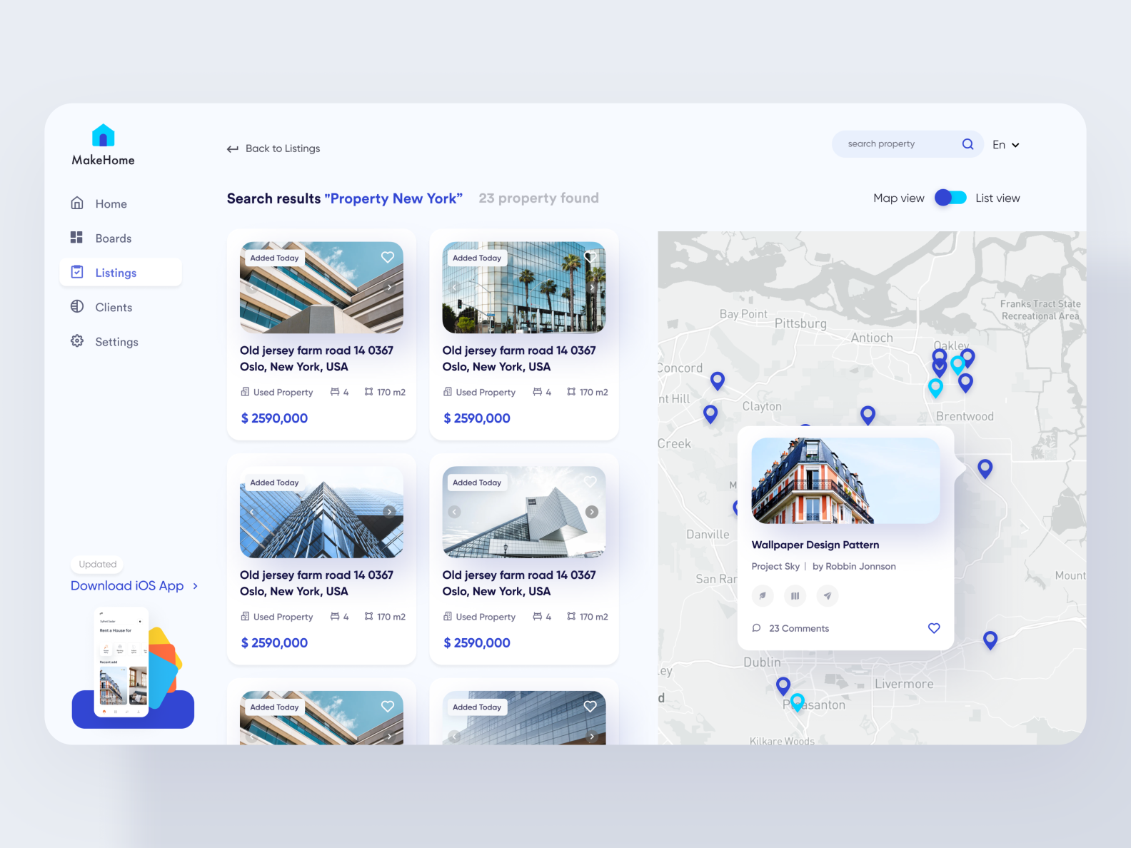Real Estate Search Result Page by Shekh Al Raihan for Ofspace UX/UI on