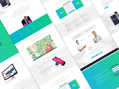 Upcoming App Landing Template app gradient landing page onepage responsive template