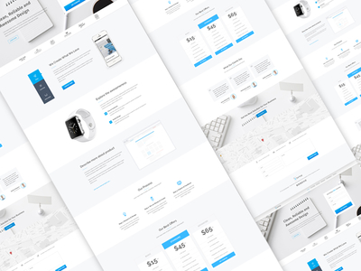 Startup Landing Page Design landing page startup ui ux