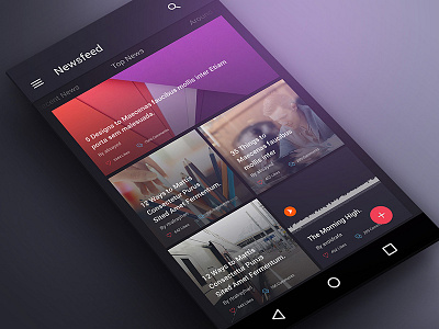 Newsfeed v2 design material designs newsfeed screens ui ux