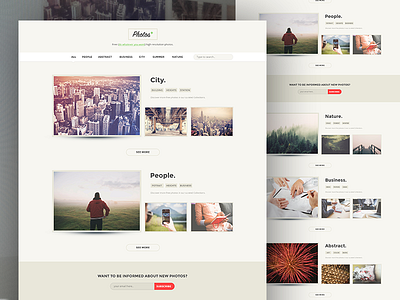 Photo+ Website Design photo redesign sharing ui ux website