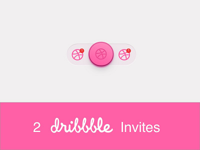 2 Dribbble Invites 2 invites draft dribbble invites giveaway illustration invite