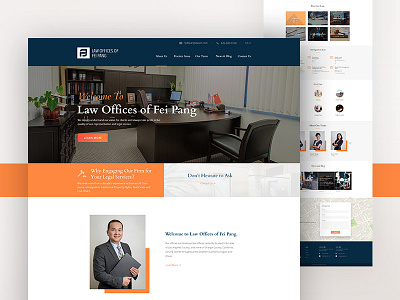 Website Design for Law Office. law lawyer ui website