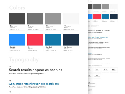 Addwish | Visual Style Guide color guideline landing page minimal design mvp style guide typography visual design website redesign