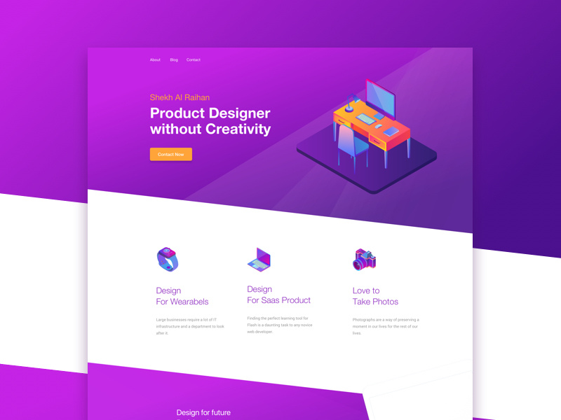 Personal Portfolio Site (WIP) stripe colorful designer personal website portfolio