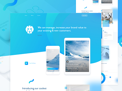 Agency Homepage Design v2 2017 agency clean website colorful creative design design landing page website