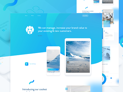 Agency Homepage Design v2
