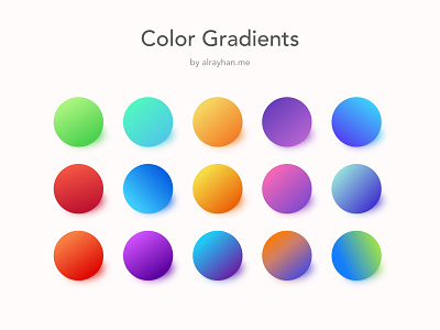 Color Gradients for 2017 bright colors colors colours gradients multi color ui gradients